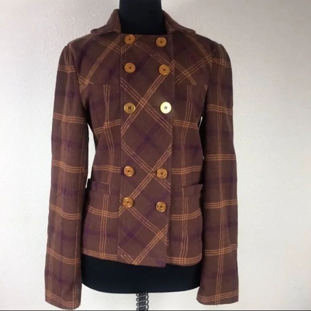 VINTAGE WOMAN VOLCOM PEA COAT JACKET SIZE S